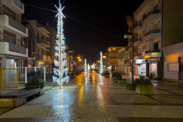 Christmas illuminations in the streets of Furdouro - Ovar, Portugal.