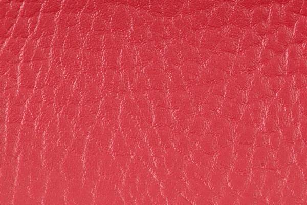 红色的人造皮革纹理背景 — 图库照片