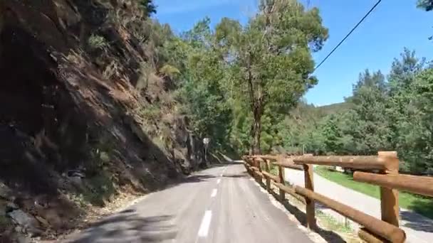 永远不要做Vouga Portugal Circa 2023年4月 在葡萄牙斯韦尔多沃加的生态小径骑自行车的镜头 介绍自行车道和自然景观的全景 — 图库视频影像