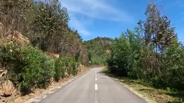 Point Vue Prise Vue Une Bicyclette Sever Vouga Portugal Avec — Video