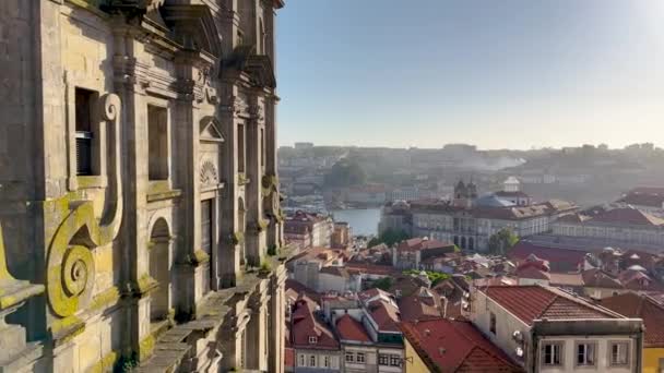 Porto Portogallo Circa Aprile 2023 Veduta Panoramica Gaia Porto — Video Stock