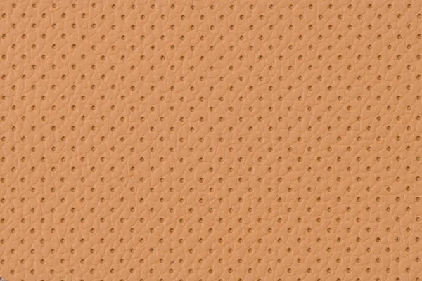 Perforerad Brunt Läder Textur Bakgrund Närbild Brons Bakgrund Från Rynkskinn — Stockfoto