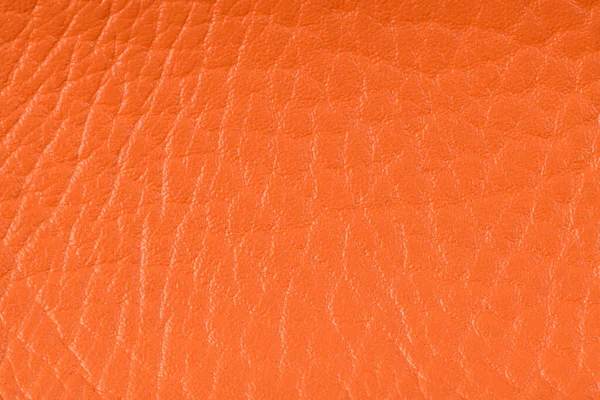 橙色皮革纹理背景 — 图库照片
