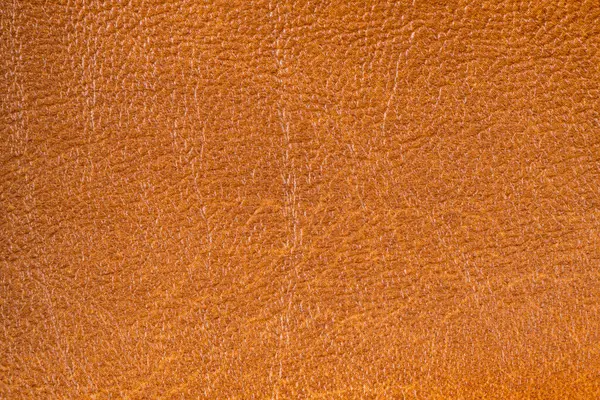 Primo Piano Dettagliata Texture Pelle Marrone Sfondo — Foto Stock