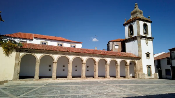 Аркада Башня Часами Сан Жоао Пескейра Долина Дору Португалия — стоковое фото