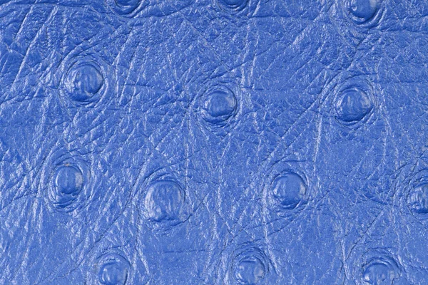Blaues Leder Textur Nahaufnahme Detaillierten Hintergrund — Stockfoto