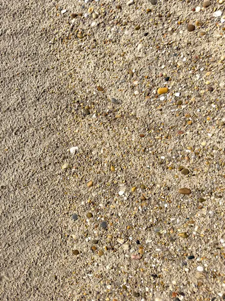 Sahilin Çöl Yüzeyinin Iyi Manzarası Bej Doğal Kum Makro Görüntüsünü — Stok fotoğraf
