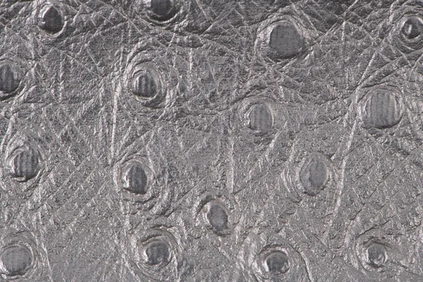 Grey Leather Texture Closeup Backgroud — Stock Photo, Image