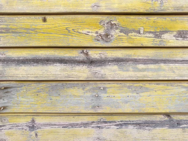 Gelb Gestrichene Alte Holzwand Gelber Hintergrund — Stockfoto