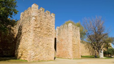 Bahçeye Lagos, Algarve, Portekiz valiler Castle (Castelo dos Governadores) yakınındaki,