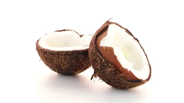 흰색으로 코코넛 — 스톡 사진