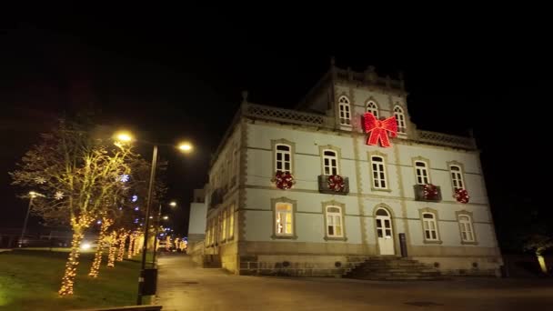 Sao Joao Madeira Portugal November 2023 Pandangan Pejalan Kaki Tentang — Stok Video