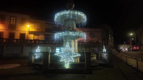 Ovar Portugal December 2023 Christmas Decorations City Streets December 2Nd — Stock Video
