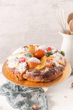 Bolo do Rei ya da Kralın Pastası, Noel, Karnaval ya da Mardi Gras için yapıldı..