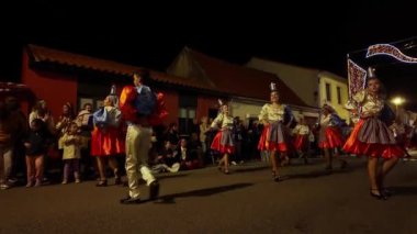 Ovar, Portekiz - 22 Haziran 2024: Rancho da Ribeira So Joo Yürüyüşü. Ribeira, Ovar - Portekiz.