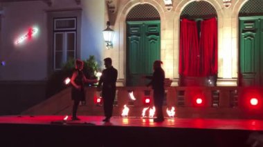 2024 Avrupa Hokkabazlık Kongresi sırasında Ateş Galası Şovu