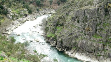 Paiva River, in Arouca municipality, Aveiro, Portugal. clipart