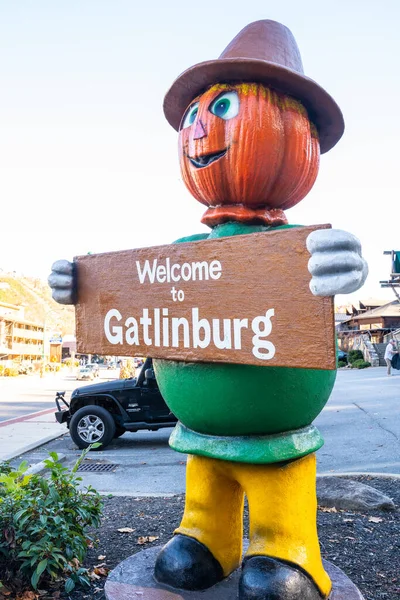Гатлінбург Теннессі Жовтня 2022 Вуличний Вид Популярного Туристичного Міста Гатлінбург — стокове фото