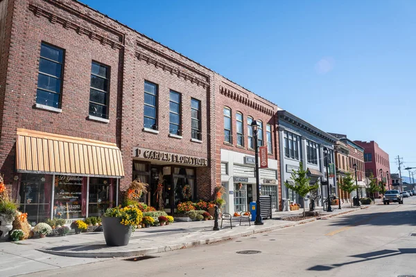 stock image Sevierville, Tennessee - October 27, 2022:  View of historic downtown Sevierville TN, hometown of Dolly Parton. 