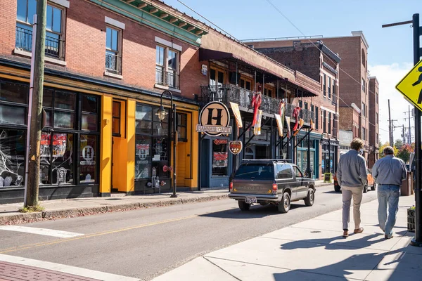 Knoxville Tennessee Oktober 2022 Straßenszene Der Historischen Innenstadt Von Knoxville Stockbild