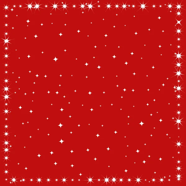Red Starry Background Vector Illustration Flat Design — Stock Vector