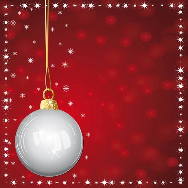 クリスマスのグリーティングカード テキスト用の空のスペース ベクターイラスト — ストックベクタ