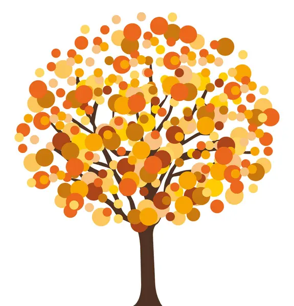 Πορτοκαλί Και Καφέ Αποχρώσεις Φθινοπωρινή Συλλογή Χειροκίνητη Διανυσματική Απεικόνιση — Διανυσματικό Αρχείο
