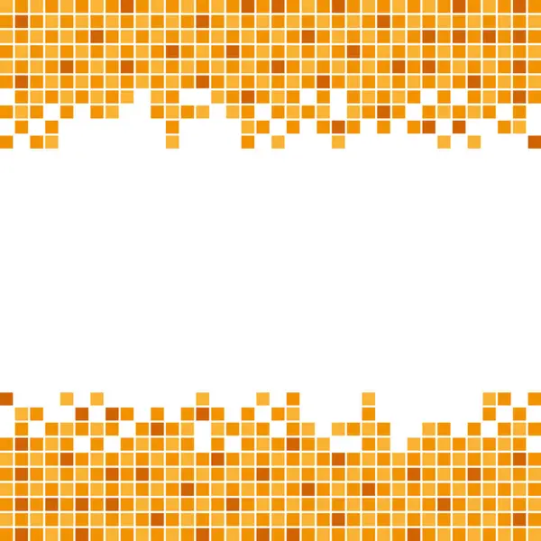 Orange Mosaik Bakgrund Handritad Vektor Illustration Royaltyfria Stockvektorer