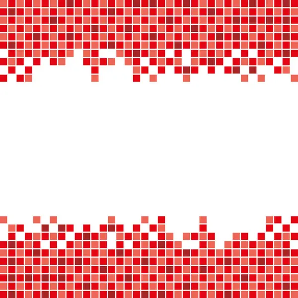 Röd Mosaik Bakgrund Handritad Vektor Bakgrund Royaltyfria illustrationer