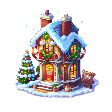  Konforlu Ev Yapıştırıcısı Noel Beyaz Arkaplan Fotoğrafları