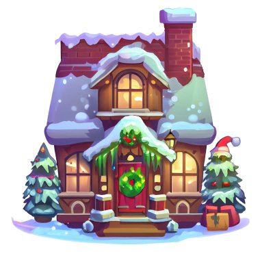  Konforlu Ev Yapıştırıcısı Noel Beyaz Arkaplan Fotoğrafları