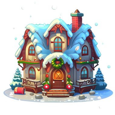  Konforlu Ev Yapıştırıcısı Noel Beyaz Arkaplan Fotoğrafları