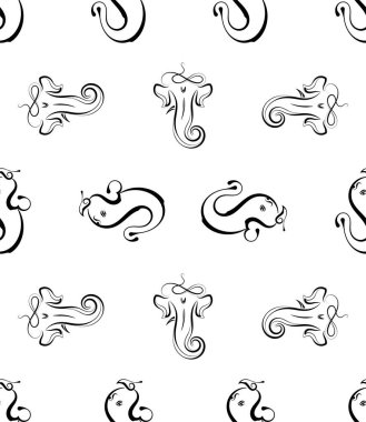 Ganesha Bilgeliğin Efendisi Kusursuz Şekil Vektör Sanatı İllüstrasyonu