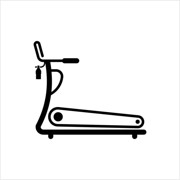 Treadmill Icon Walking Running Physical Exercise Machine Vector Art Illustration — Stock Vector