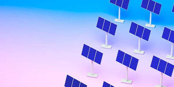 Ηλιακοί Συλλέκτες Μοτίβο Φόντο Αντίγραφο Χώρο Εναλλακτική Ηλεκτρική Ενέργεια Απόδοση — Φωτογραφία Αρχείου