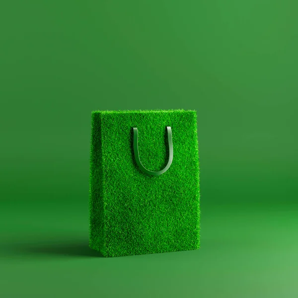 绿色星期五 有意识地拒绝购买购物袋 3D渲染 — 图库照片