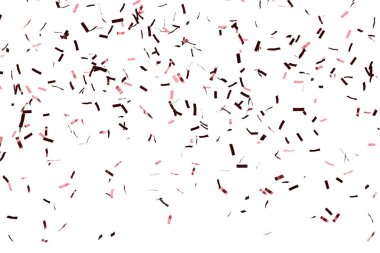 Gül sarısı konfeti arka planı. İzole edilmiş, kesilmiş. 3d oluşturma