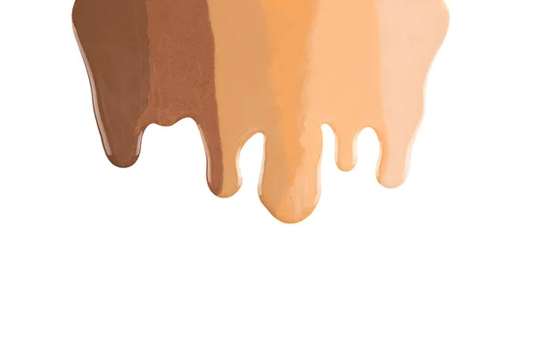 Różnorodny Kolor Skóry Makijaż Fundament Przepływ Gradientu Odizolowane Wycięte — Zdjęcie stockowe