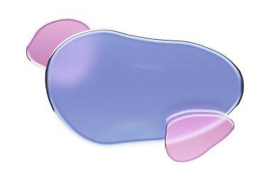 Soyut cam sıvısı arka planda 3 boyutlu şekil verir. İzole edilmiş, nesneyi kes