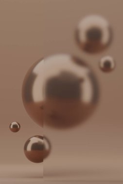 Sıcak, parlak küreler yumuşak bir zemine karşı zarafetle süzülür. Yılın Rengi: 2025 Mocha Mousse.