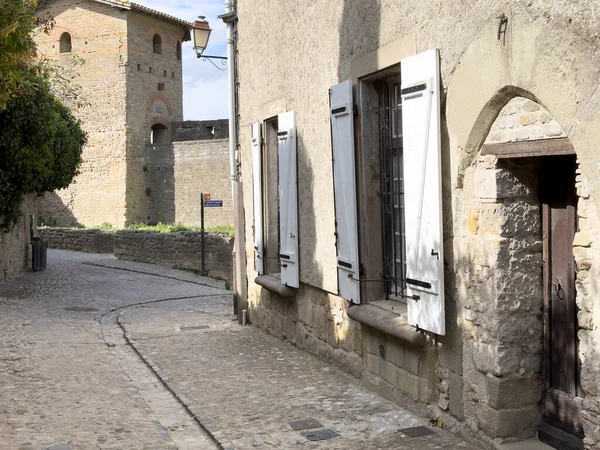 Die Einzigartige Mittelalterliche Festung Von Carcassonne Aude Frankreich Die Auf — Stockfoto