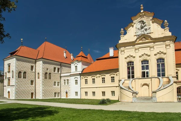 Monastère Zeliv Premonstratensian Trckuv Hrad Abbaye Architecture Baroque Par Jan — Photo