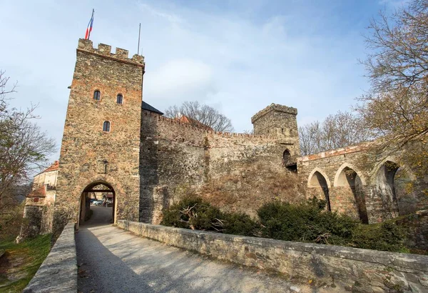Bitov Kalesi Güney Moravya Çek Cumhuriyeti Gotik Rönesans Kalesi — Stok fotoğraf