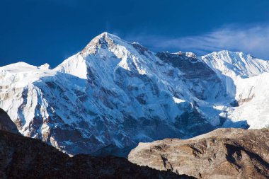 Cho Oyu Dağı, Everest Bölgesi, Sagarmatha Ulusal Parkı, Khumbu Vadisi, Nepal Himalayaları Dağları 'ndaki Cho Oyu Dağı' na kadar.