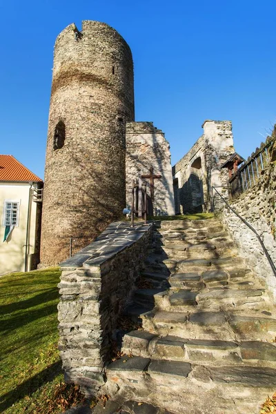 Castelo Svojanov República Checa Castelo Foi Fundado Século Xiii — Fotografia de Stock