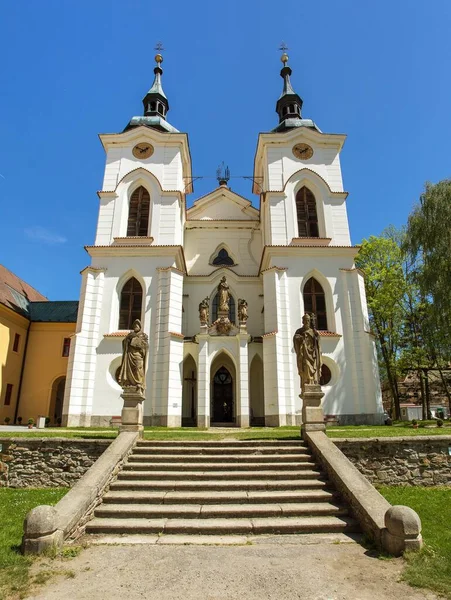 Kyrkan Zeliv Premonstratensiska Klostret Barock Arkitektur Jan Blazej Santini Aichel — Stockfoto