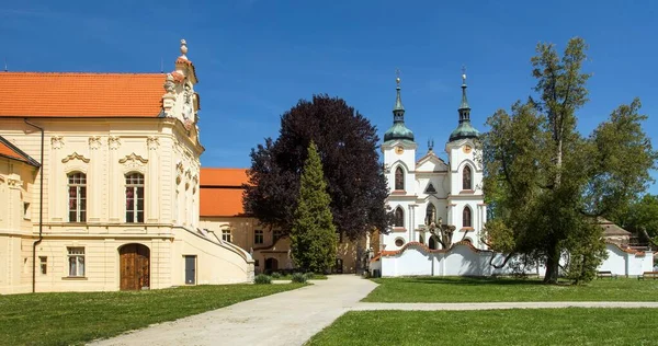 Zeliv Premonstratensian Monastery Church Abbey Baroque Architecture Jan Blazej Santini — Stock Photo, Image