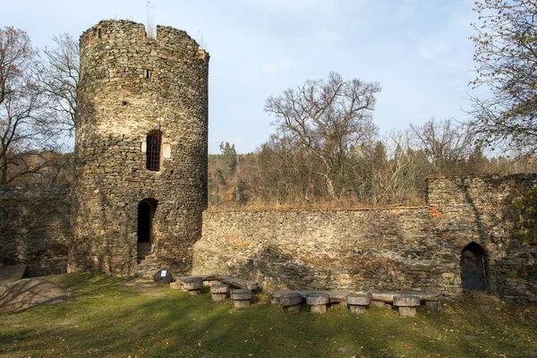 Bitov Kalesi Güney Moravya Çek Cumhuriyeti Gotik Rönesans Kalesi — Stok fotoğraf