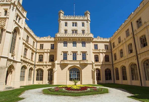 Château Lednice Construit Dans Style Néo Gothique Style Gothique Tudor — Photo