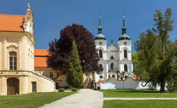 Zeliv Premonstratensiska Kloster Kyrka Och Kloster Barock Arkitektur Jan Blazej — Stockfoto